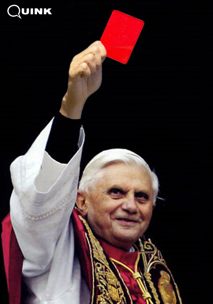 papa cartellino rosso