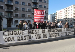 striscione tifosi triestina contro sergio aletti