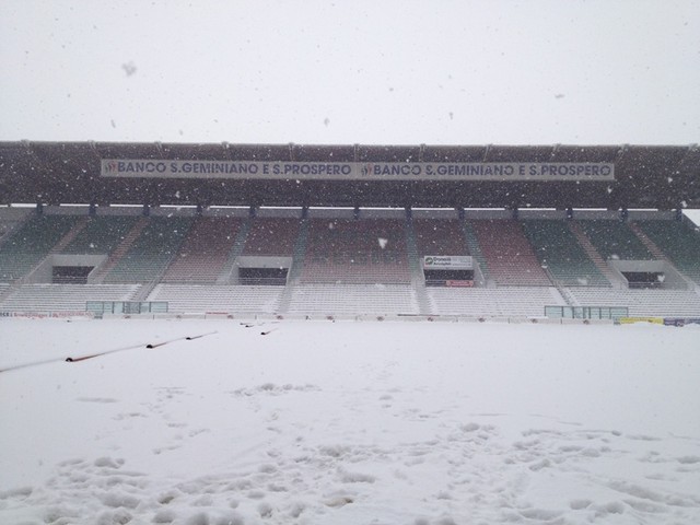 Reggiana-Sorrento rinviata per maltempo