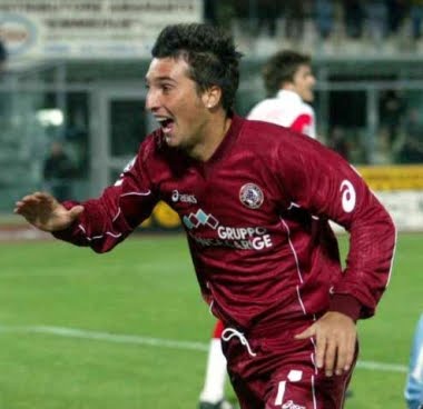 Pisa-Reggiana 2-1 Matteini segna ed esulta con maglia pro Livorno 