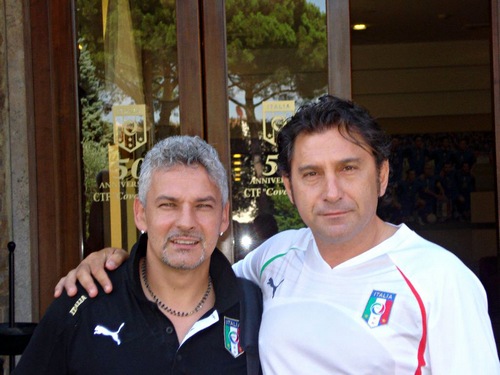 Marco Ragini con Baggio