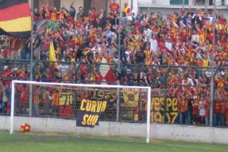 Giulianova-Fondi allo stadio Adriatico di Pescara