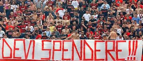 strscione stadio
